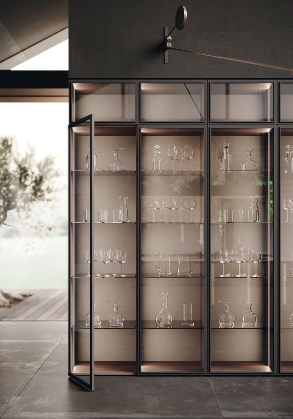 Armoire Vitrine cuisine 